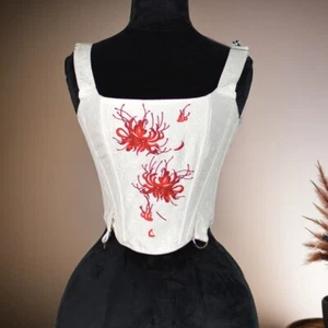 Women Luxury Corset Bustier Lace Up Boned Emboss  Vintage Bodice Costume Stage - Picture 1 of 18