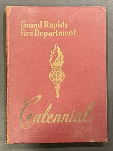 Vintage 1950 Grand Rapids MI Fire Department Centennial Year Book W/ Ephemera - Bild 1 von 15