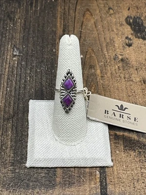 Anillo de anémona Barse - Turquesa púrpura - Plata - 7,75 - Nuevo con etiquetas Foto 1 de 4