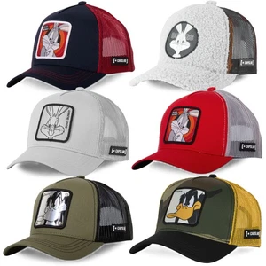 Capslab Looney Tunes Trucker Baseball Cap Mesh Cap Bugs Bunny Fluffy New - Picture 1 of 41