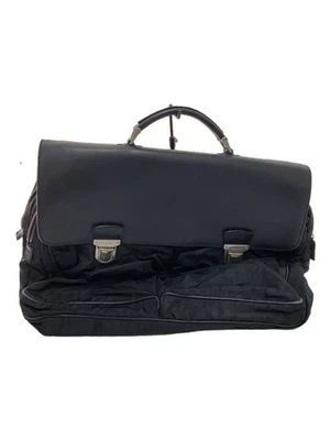 PRADA Bolso de Negocios Maletín Nylon Negro Hilo Cuadrado Consideraciones de Uso Foto 1 de 4