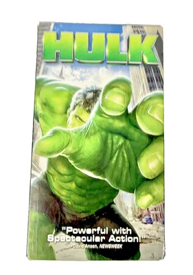 Hulk VHS Tape 2003 Universal Studios Marvel Movie PG-13 Widescreen Film Sci-Fi Foto 1 de 4