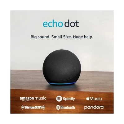 Amazon Echo Dot (5th Gen) Black - Smart Speaker with Alexa - Image 1 of 4