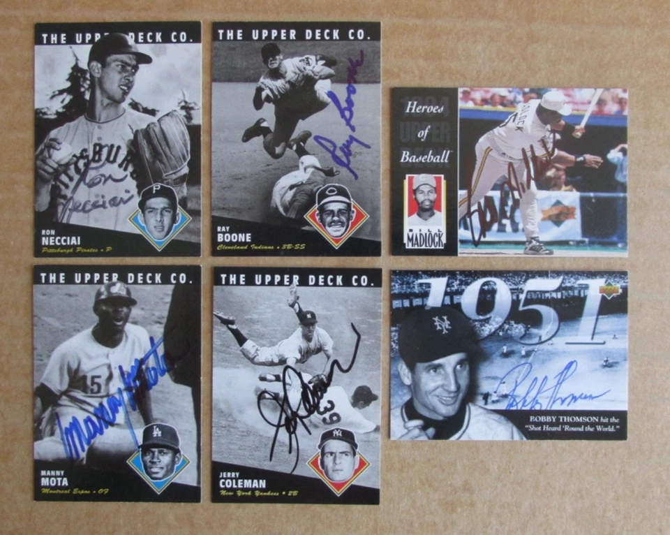 1994 UPPER DECK ALL-TIME HEROES SIGNED AUTOGRAPH CARD SINGLES COMPLETE YOUR SET - Image 1 of 1