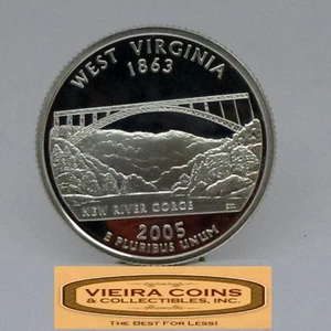 2005-S West Virginia State Silver Proof Quarter - #C54212NQ - Picture 1 of 2