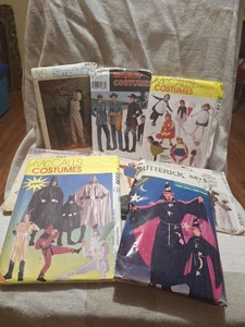 Lot of 8 Sewing Patterns Various Costumes Adult/Child - Picture 1 of 2