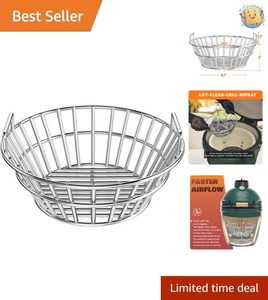 Edelstahl Holzkohle Aschekorb für mittelgroße Green Egg Grills - Bild 1 von 9