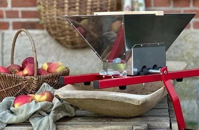 P. LINDBERG Obstmühle Fruchtmühle Obstmuser Beerenmühle Traubenmühle 7L mit Handkurbel