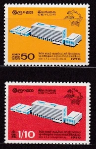 CEYLON #444-445 MNH OPENNING OF THE HEADQUARTERS, BERN - Bild 1 von 1