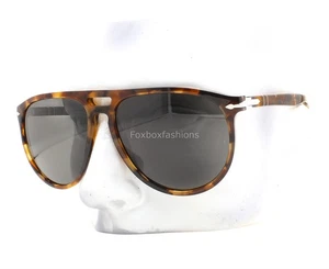 Persol Sunglasses PO3311S 1102/48 Brown Yellow Havana Polarized Glass w/case NWT - Picture 1 of 9