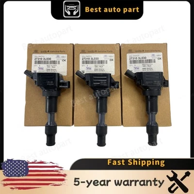 3X 273103L030 Ignition Coil LEFT for 2017-2025 Genesis Hyundai Kia 3.3L 3.8L Foto 1 de 4