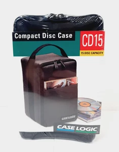 Case Logic CD15 15 Disc CD Carrying Case, New Sealed - Picture 1 of 6