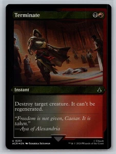 Terminate (Foil Etched) U Universes Beyond: Assassin's Creed 251 NM - Picture 1 of 2