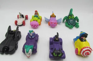 Menge 8 McDonalds DC Comics Marvel Spielzeug Lot Happy Meal Vintage Fahrzeuge Top! - Bild 1 von 18