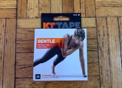 Fita KT algodão suave elástico cinesiologia fita atlética tiras de 10 pol., 20 unidades - Imagem 1 de 4