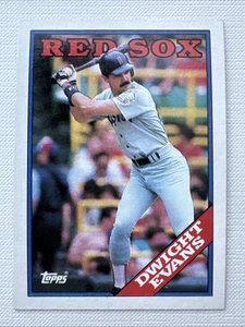 ⭐🦄 1988 Topps - Dwight Evans #135 | Medias Rojas de Boston Salón de la fama - Imagen 1 de 2
