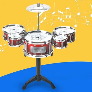 Kids Jazz Drum Set Toy for Beginners Children Musical Percussion Instrument UK - Picture 1 of 9