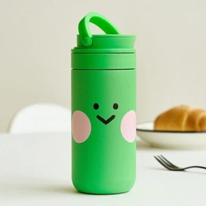 LINE FRIENDS Minini Lenini LocknLock Stainless Steel Tumbler Green 355ml (12oz) - Picture 1 of 11