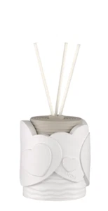 Raumduft Herz weiß Fantin Silber aus Harz mit Stäbchen und Duft - Bild 1 von 7