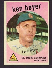 1959 Topps Ken Boyer #325 Autograph Auto Baseball Card