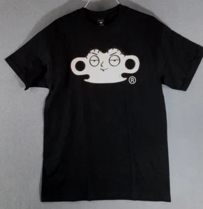 NEW 10.Deep T-shirt Tee Shirt Large Black Stewie Brass Knuckle Logo Family Guy - Picture 1 of 5