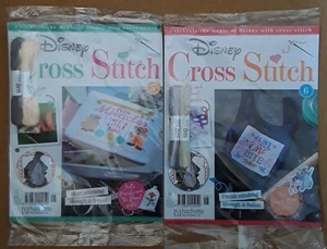 Disney Kreuzstich Magazin 5 & 6 Stitch Mowgli & Baloo Neu Versiegelt Magazine - Bild 1 von 2