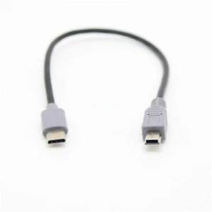 1M USB Type C 3.1 Male To Mini USB 5 Pin B Male Plug Converter OTG Adapter Lead - Zdjęcie 1 z 9