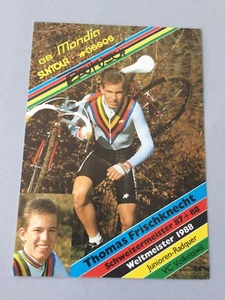 THOMAS FRESCHKNECHT plata olímpica 1996 ciclismo firmado tarjeta de autógrafo 10x15 - Imagen 1 de 1
