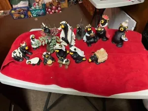 BIG SKY CARVERS JEFF FLEMING 17 PIECE CHRISTMAS NATIVITY FIGURINES SET 1-11-111 - Picture 1 of 10