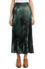Agnona Women's Printed Plissé-Pleated Midi-Skirt In Pine Tree Womens (42) Us 8