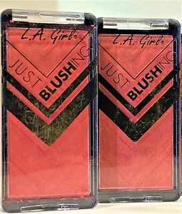 LOT OF (2) LA GIRL Just Blushing Powder Blush #GBL494 Just Rosy FREE SHIPPING!!! - Picture 1 of 1