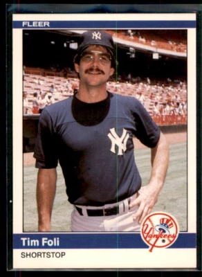 1984 Fleer Update Tim Foli #U-38 New York Yankees - Image 1 of 2
