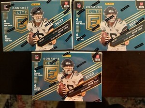 (3) 2023 Panini Donruss Elite NFL Football Blaster Box LOT OF 3 