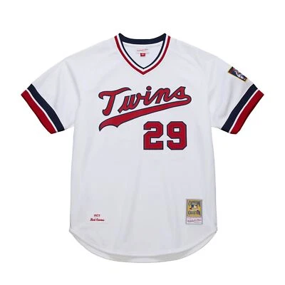 Minnesota Twins Rod Carew #29 Mitchell & Ness White 1977 MLB Authentic Jersey - Image 1 of 4