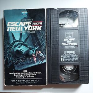 VHS Escape from New York John Carpenter Kurt Russel Tested