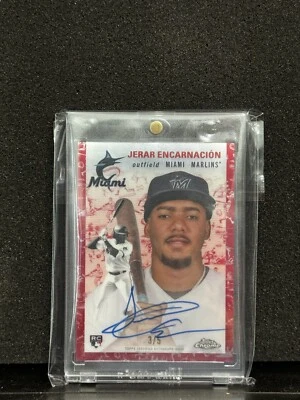 Jerar Encarnacion 2023 Topps Chrome Platinum Red Auto /5 🔥⚾️ - Image 1 of 2