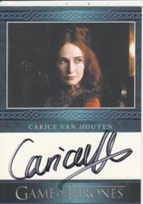 Game Of Thrones Season 3 Autograph Trading Card signed Carice Van Houten VARIANT