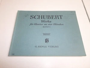 Schubert 1810-1819 Works *Urtext* Band Vol I *4 Hand* Duet Song Piano Music 1 - Picture 1 of 4