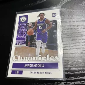 DAVION MITCHELL RC 2021-22 Panini Chronicles #42 ROOKIE NBA Sac Kings - Picture 1 of 2