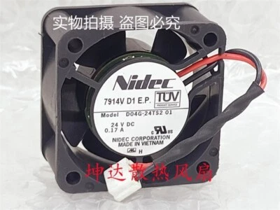 Nidec D04G-24TS2 01 4CM 24V 0.17A 4020 Inverter Fan - Image 1 of 3