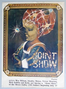 Póster 1967 Joint Show, Moore Gallery, San Francisco. Arte de Stanley Mouse. - Imagen 1 de 2