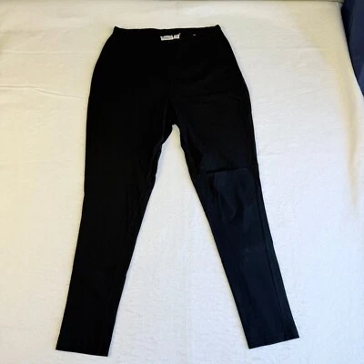 Брюки без застежек женские с контролем черные размер M средние 27,25 дюйма по внутреннему шву - Изображение 1 из 4