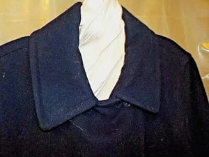 Her J.G.HOOK 8 Petite, dark blue / black.No wearing nor imperfections. Pea coat - Picture 1 of 8