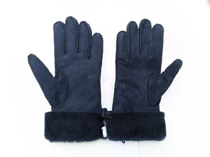 Paul Smith Femmes Gants -m B N. . Marine Peau de Mouton Sz: L Fabriqué En UK Rrp - Picture 1 of 9