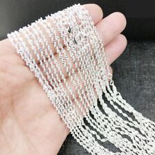 Women Fashion 925 Silver Clavicle Chain Pendant Necklace Charm Wedding Jewelry