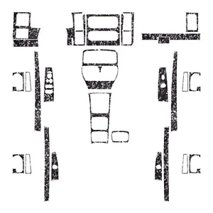 43Pcs Forged Carbon Fiber Kits Full Interior Trim For Dodge Dakota Durango 01-04 - Picture 1 of 15