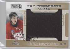 2014 ITG Heroes and Prospects Top Game Used Jersey Gold /15 Matt Spencer #TPJ-10