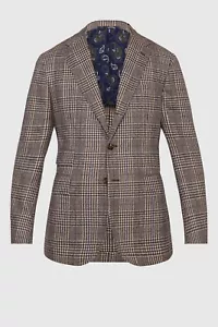 STILE LATINO Handmade Anzug US 40 EU 50 Wolle Mehrfarbig Kariert $ 4500 Tailored Fit - Bild 1 von 5