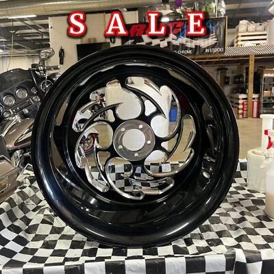 CLEARANCE 330 FAT TIRE BLACK CONTRAST SHREDDER REAR WHEEL 99-24 SUZUKI HAYABUSA - Imagem 1 de 4