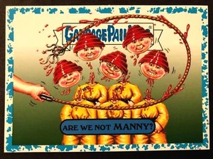 Garbage Pail Kids Serie 2 Bandas de Batalla 2017 #1a ¿No somos Manny? AZUL 21/99 - Imagen 1 de 1
